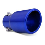 Ponteira Escapamento Automotivo Esportiva Universal Azul