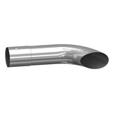 Ponteira Escapamento Caminhão Cromada 4 5 Polegad Curva 45cm