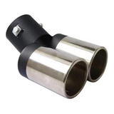 Ponteira Escapamento Dupla Esportiva Cromado Universal Inox