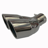 Ponteira Escapamento Inox Saída Dupla Angulada Esportiva