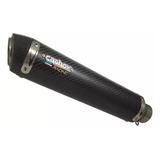 Ponteira Escape Gp Tech Evo Carbono Full 2x1 Yamaha Mt 03