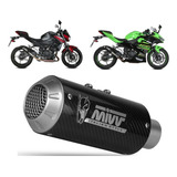 Ponteira Escape Mivv Mk3 Carbono Kawasaki Ninja 400 Z400