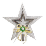 Ponteira Estrela De Árvore De Natal 19 Cm