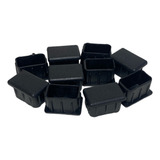 Ponteira Interna Para Pé De Cadeira Retangular 20x30mm 40un Cor Preto