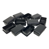 Ponteira Interna Para Pé De Cadeira Retangular 30x50mm 100un Cor Preto