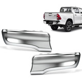 Ponteira Parachoque Traseiro Hilux 16 17 18 19 A 24 Cromado