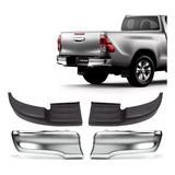 Ponteira Parachoque Traseiro Hilux 2016 2017 2018 19 Cromado