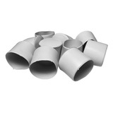 Ponteira Pé Cadeira Externa Pvc Branca 1 1 2 38mm 4cm 24un Cor Branco