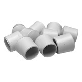 Ponteira Pé Cadeira Externa Pvc Branca 1 2 13mm 1 3cm 24un