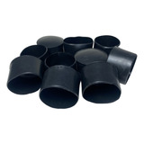 Ponteira Pé Cadeira Pvc Externa 2 Pol 50mm 5cm Preta 24un Cor Preto