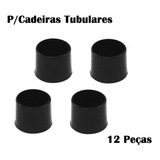 Ponteira Protetora Pé De Cadeira Tubular 3 1cm Conjunto 12pç
