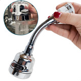 Ponteira Torneira Com Extensor 3 Jatos Cozinha Arejador Inox