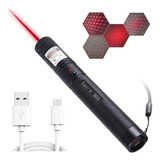Ponteiro Laser Vermelho 5000mw Usb Lanterna Tática