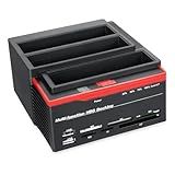 PONTO DO NERD Dock Station HDD IDE 2 SATA Multifuncional Leitor De Cartão Triplo