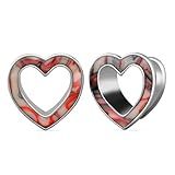 PONWAG 1 Par De Alargadores De Orelha De 6 Mm A 16 Mm Cor De Lágrima Opala Alargador Duplo Alargado Para Orelhas Esticadas Plugue De Selim De Latão Calibres Femininos Joias De Piercing Corporal