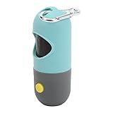 Poop Bag Dispenser  Dog Waste Bag Dispenser With Metal Carabiner Clip   LED Flashlight For Dog Walking Cup Holders