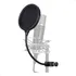 Pop Filter Anti Puff Para Microfone Condensador, Estúdio, Haste Flexível, Membrana Dupla, Universal  Marca Lorben