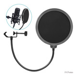 Pop Filter Anti Puff Para Microfone Condensador Studio 