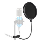 Pop Filter filtro 6 anti Puff P microfone Arcano Black akg