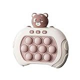 Pop It Eletrônico Anti Stress Brinquedo Bolhas Relaxantes E Divertidas Para Crianças E Adultos Fidget Toy Sensorial Seguro Premium Urso Marrom 