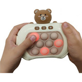 Pop It Gamer Pop It Eletrônico Jogo Anti Stress Fidget Toys Cor Marrom Urso