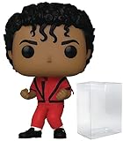 Pop Rocks: Michael Jackson – Boneco De Vinil Funko De Thriller (com Capa Protetora De Caixa Compatível), Multicolorido, 9,5 Cm