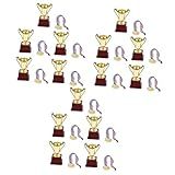 POPETPOP 3 Partidas Medalha De Troféu Infantil Decoração Casa Decoracao Para Casa Kits De Futebol Copos De Troféu De Prêmio De Ouro Brinquedo Troféu De Medalhas Para Crianças Lembrancinhas