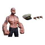 Popeye Boneco Resina Versão Filme Escala 1 6 Realista 30cm