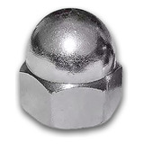 Porca Calota Cega M8 Aço Inox 304 Polido 10 Peças