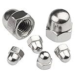 PORCA CALOTA DIN 1587 M4 INOX POLIDO 50un