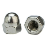 Porca Calota Ma M8 1 25 Chave 13 Inox 304 a2 200 Peças
