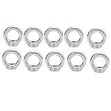 Porca De Olhal De Elevação Furo De Laço De Rosca De Porca De Anel De Aço Inoxidável M8 304 Para Levantamento De Corda De Cabo