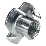 Porca Garra 1 4 Zincada Kit 50 Peças De Aço