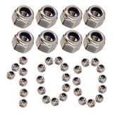 Porca Nylon Autotravante Parlock M5 Inox A2 100 Peças