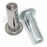 Porca Rebite Plusnut M8 Para Metal Plástico Fibra 20 Un