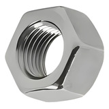 Porca Sextavada 5 8 11unc Ferro Zinco Branco 100 Peças