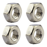 Porca Sextavada Inox M8 Pacote 100 Peças Inox A2