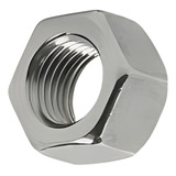 Porca Sextavada M8 Ferro Zinco Branco 100 Peças