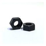 Porca Sextavada M8 Zincado Preto Passo 1 25 C 100 Peças