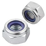 PORCA SEXTAVADA NYLON TRAVANTE M8 INOX 316 DIN 985 200UN