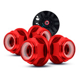 Porca Trava Roda Alumínio M4 4mm Automodelismo Rc 1 10