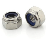 Porca Travante M8 Parlock Com Nylon Inox 304 10 Peças
