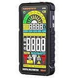 POROMETISTO Testador De Multímetro Digital Inteligente Testador Multi De Alcance Automático Recarregável Testador De Voltagem Trms De 6000 Contagens Corrente De Voltagem Ca Cc Resistência Ncv Cap