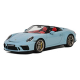 Porsche 911 991 2 Speedster 2019 Blue Gtspirit 1 18