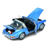 Porsche 911 S 2 4 Targa Blue Schuco Miniatura 1 18