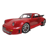 Porsche 911 Vermelho Bolha Para Automodelo Escala 1 10
