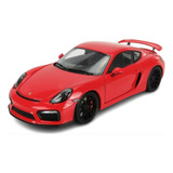 Porsche Cayman Gt4 Red 981c Schuco Miniatura 1 18