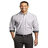 Port Authority Camisa Listrada SuperPro Oxford