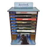 Porta 11 Jogos Físico Assassins Creed 22x16 3x29 4 Mdf Cor Adesivada