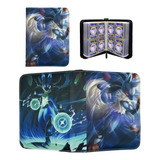 Porta 400 Cards Pokémon Lucario Album Fichario Com Ziper